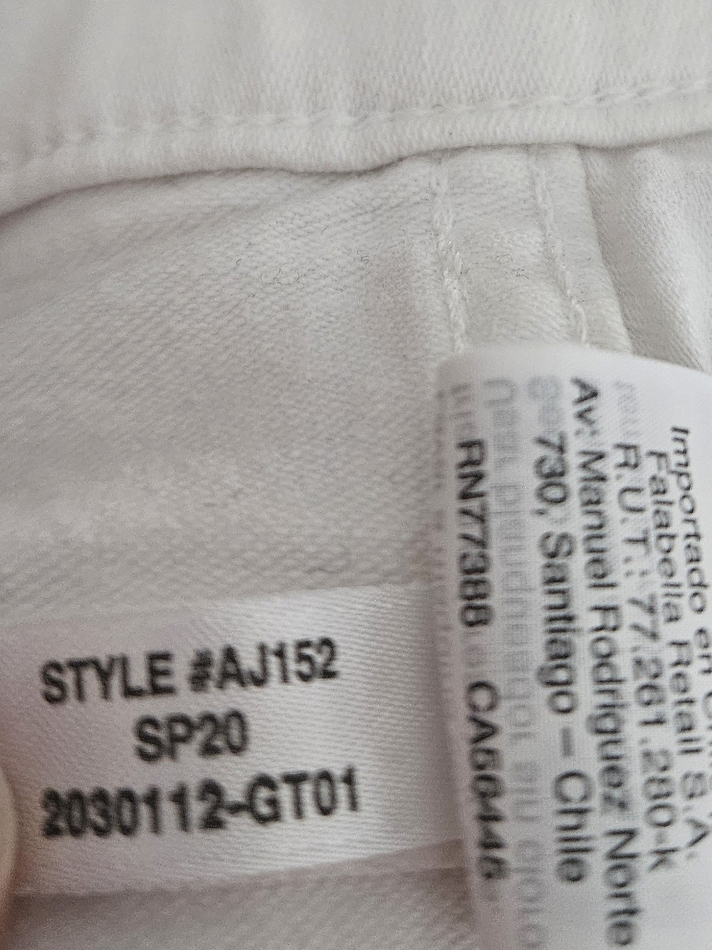 Madewell High Rise Skinny Crop Jeans Womens 32 White Button Fly - Picture 12 of 16